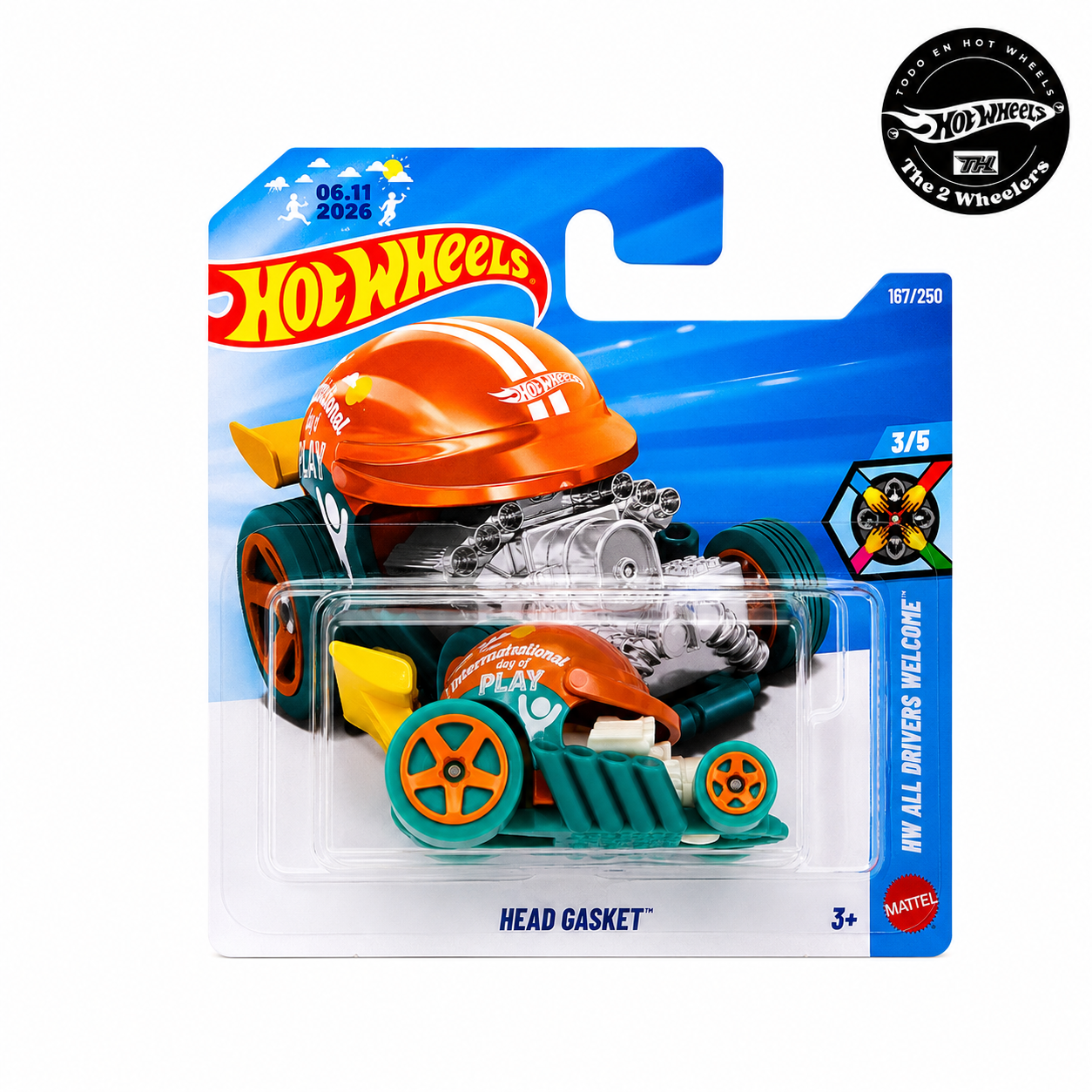 Hot Wheeles Head Gasket 11.6.26 Dia Internacional del Juego 2026
